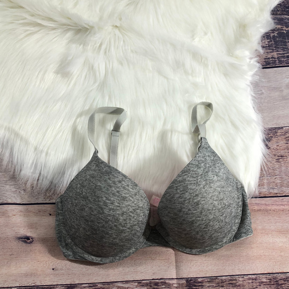 PINK VS Where Everywhere Push-Up Bra - Gray - Picture 1 of 3